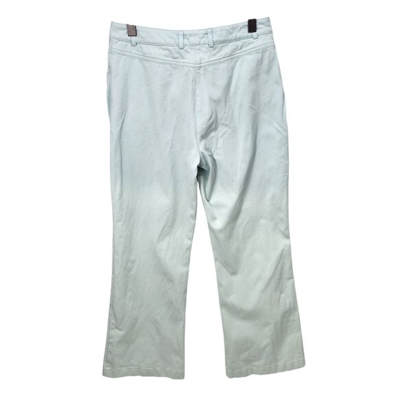 St. John Sport Womens Light‎ Green Denim Jean Trousers Size 12 - Picture 2 of 13